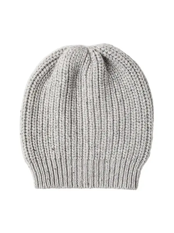 Women's Cashmere and Silk Diamond Yarn Knit Beanie Women's Cashmere and Silk Diamond Yarn Knit Beanie