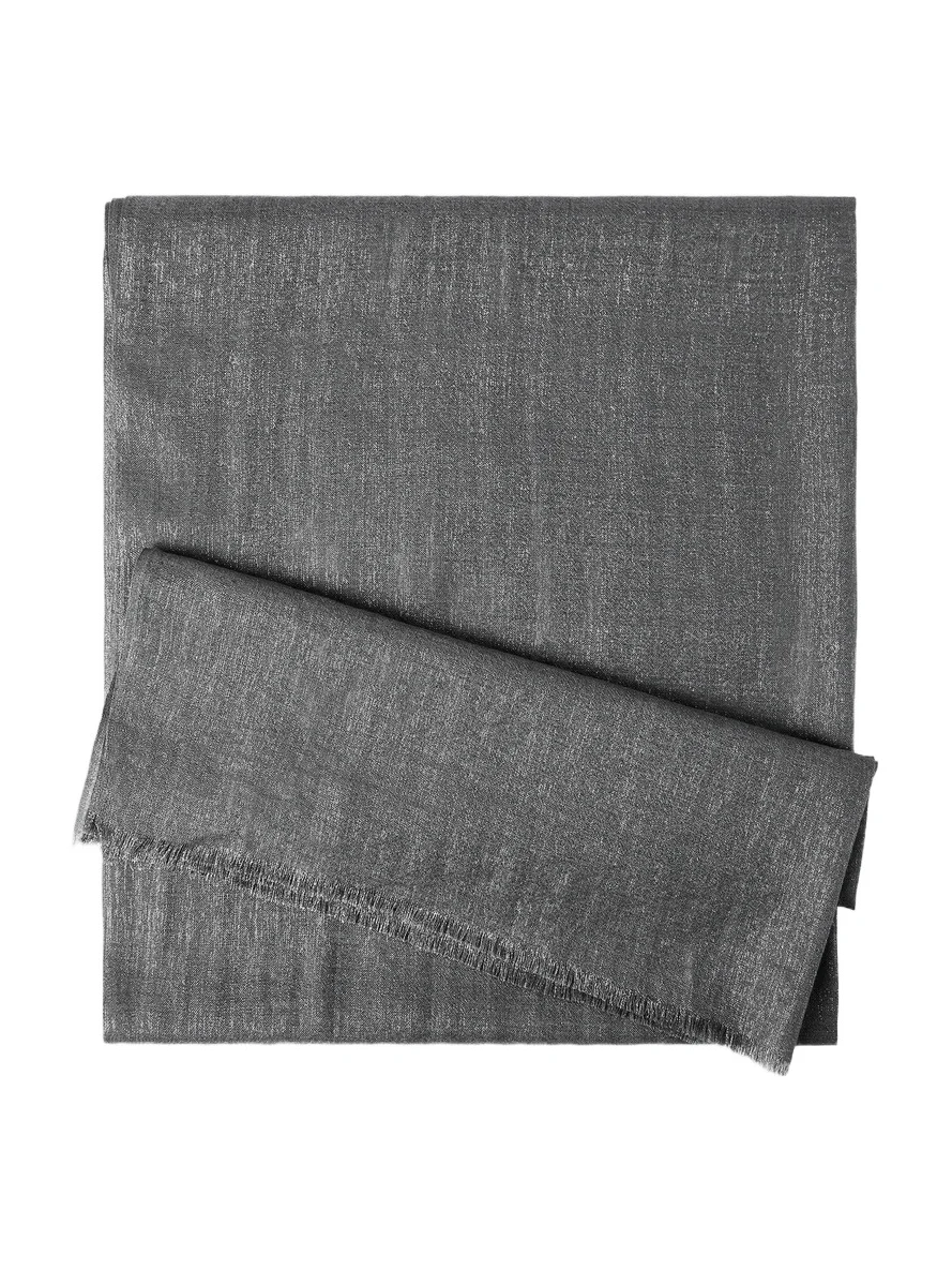 Women's Cashmere and Silk Scarf - Lead Women's Cashmere and Silk Scarf - Lead