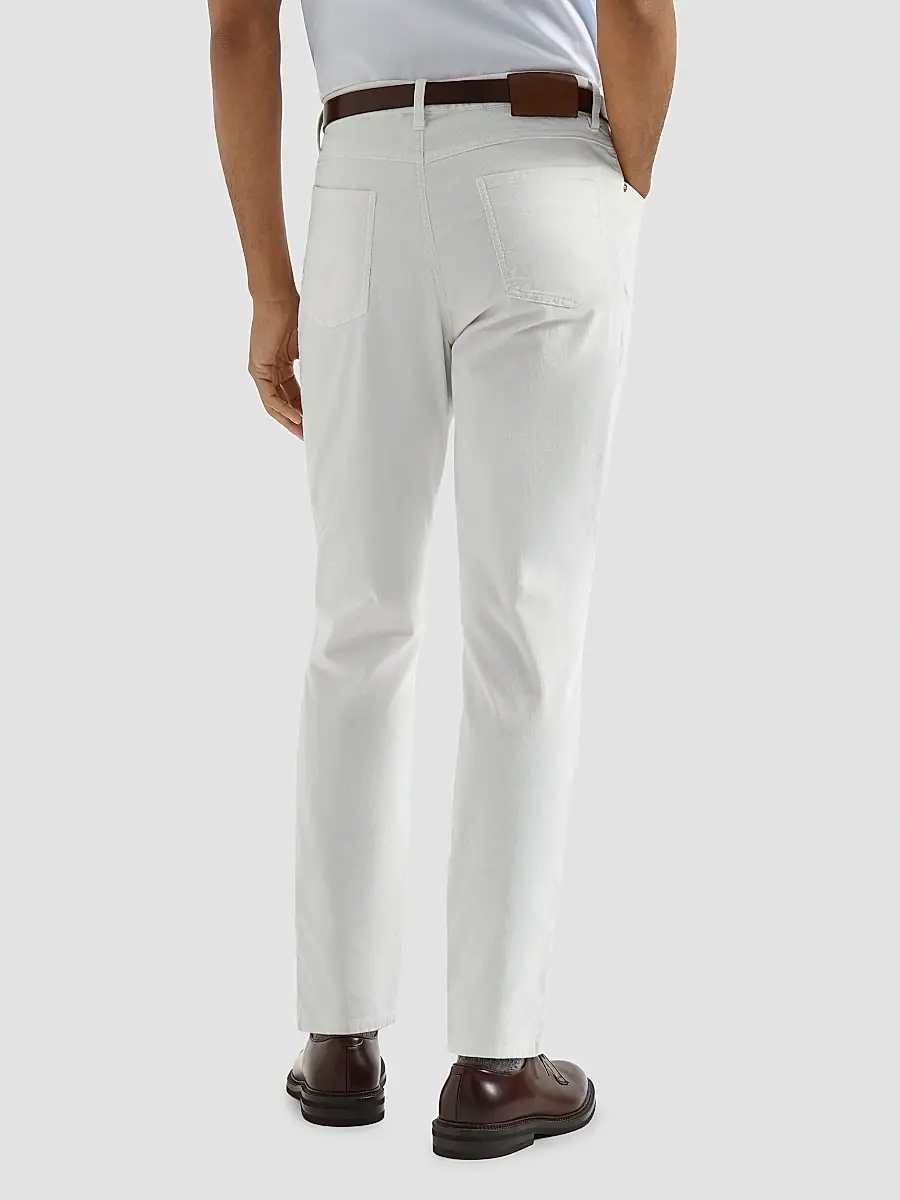 Brunello Cucinelli Men's Lightweight Denim Traditional Fit Five-Pocket Jeans | Thumbnail 3 Brunello Cucinelli Men's Lightweight Denim Traditional Fit Five-Pocket Jeans | Thumbnail 3