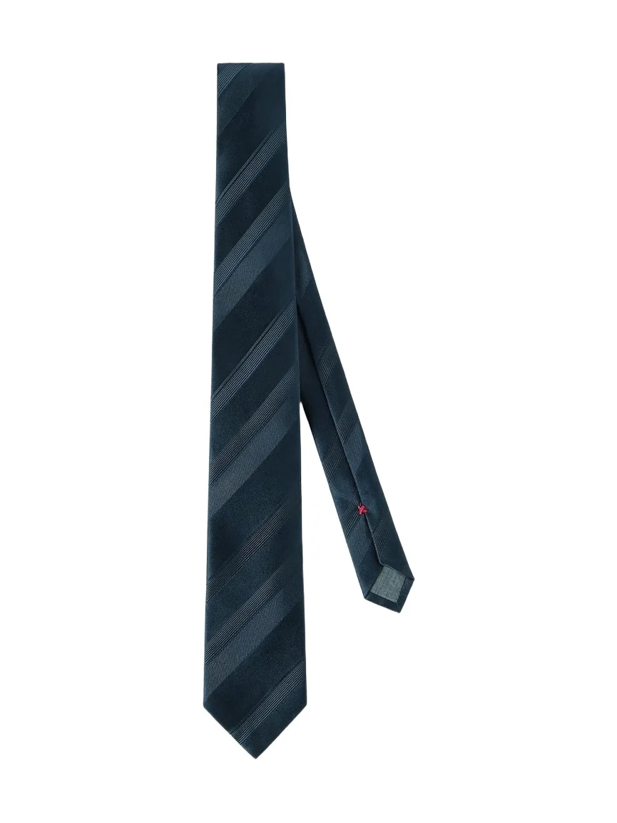 Brunello Cucinelli Men's Regimental Stripe Silk Tie