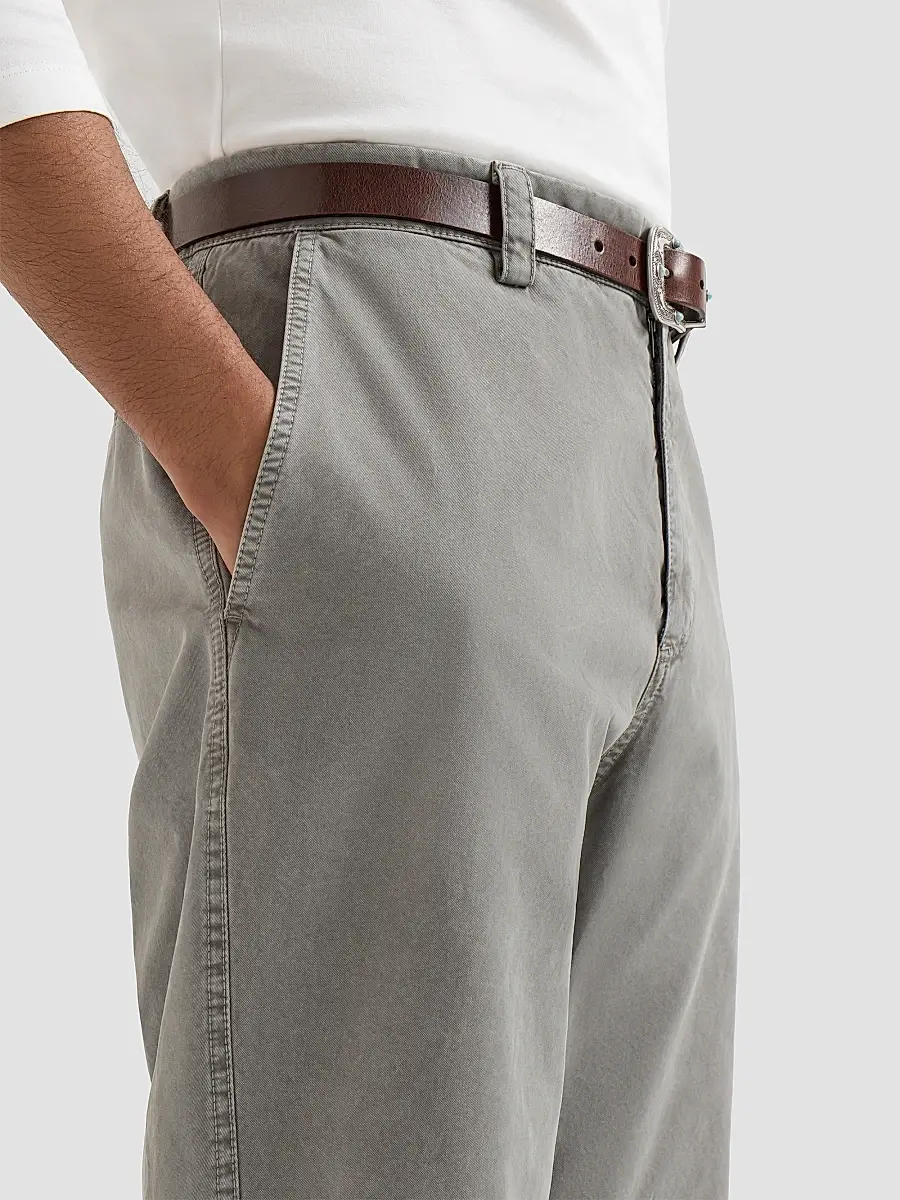 Brunello Cucinelli Men's Garment-Dyed Trousers in Peached Cotton Gabardine | Thumbnail 5 Brunello Cucinelli Men's Garment-Dyed Trousers in Peached Cotton Gabardine | Thumbnail 5
