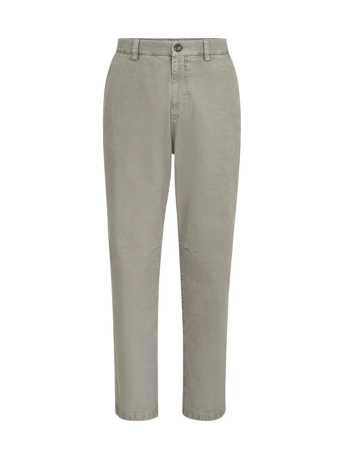 Men's Garment-Dyed Trousers in Peached Cotton Gabardine