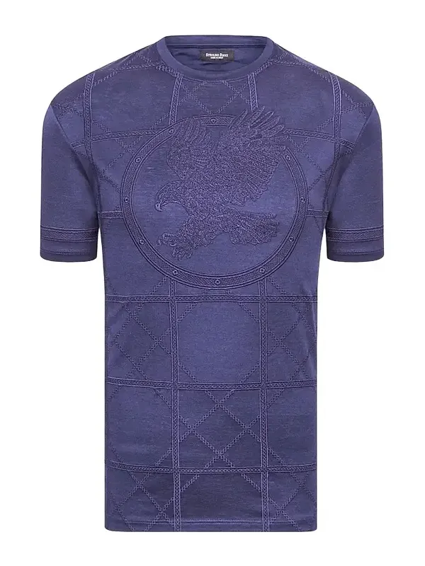 Stefano Ricci Men's Embroidered Cotton T-Shirt
