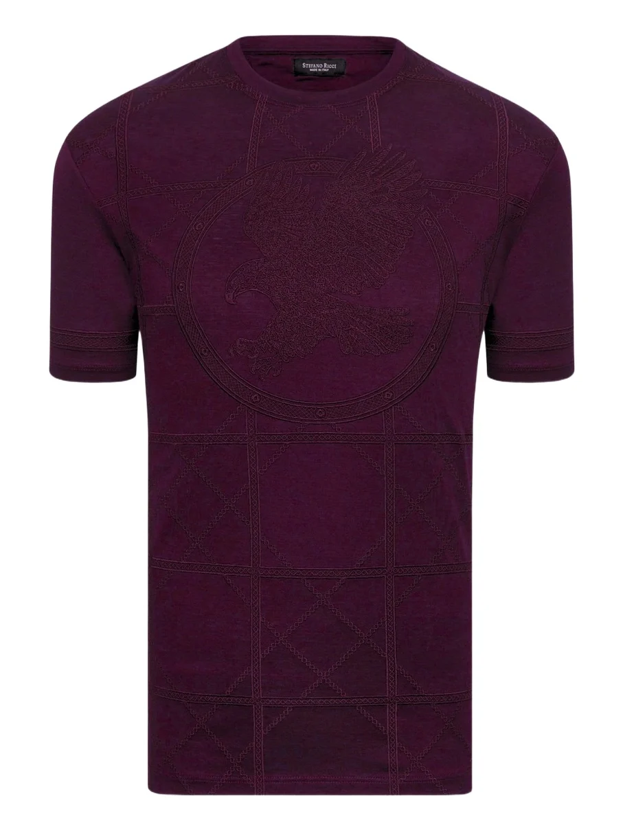 Stefano Ricci Men's Embroidered Cotton T-Shirt
