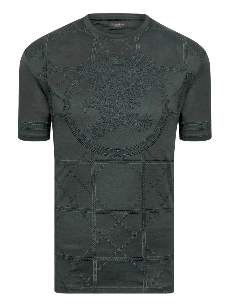 Stefano Ricci Men's Embroidered Cotton T-Shirt