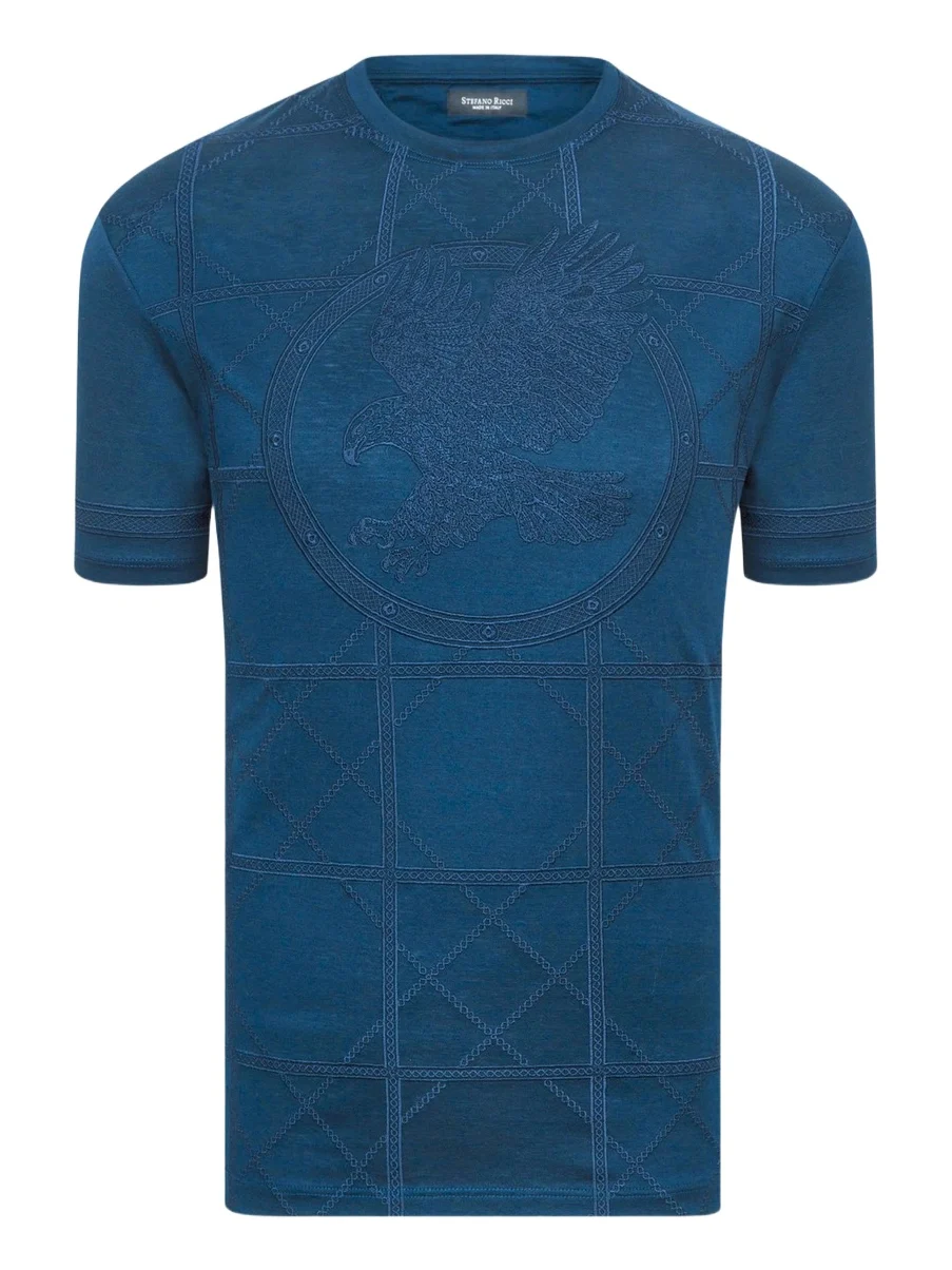 Men's Embroidered Cotton T-Shirt Men's Embroidered Cotton T-Shirt