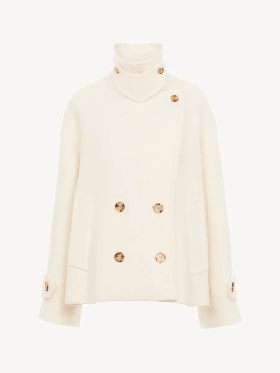 Chloé Oversized short coat in wool | Thumbnail 2
