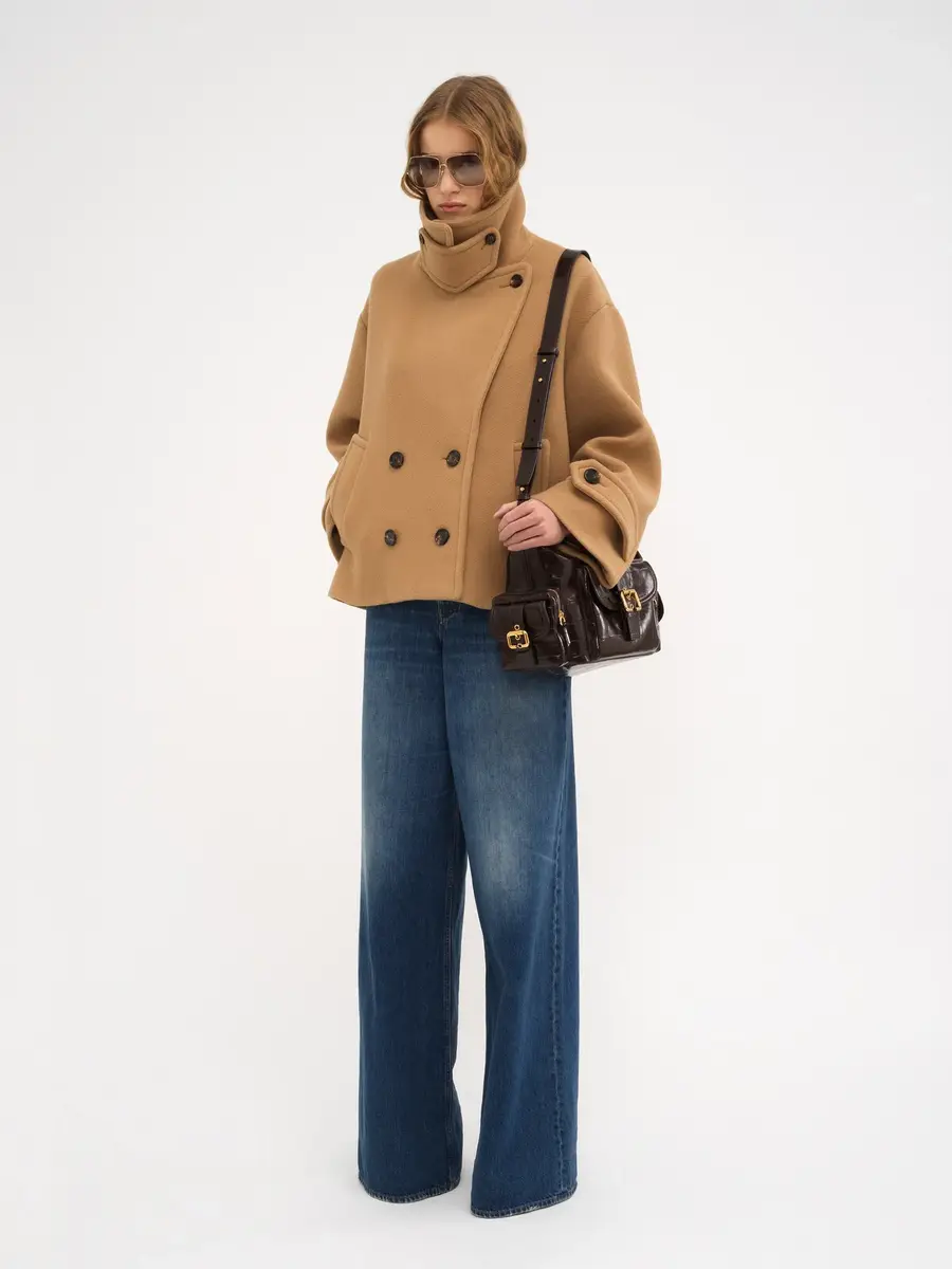 Chloé Oversized short coat in wool | Thumbnail 3 Chloé Oversized short coat in wool | Thumbnail 3