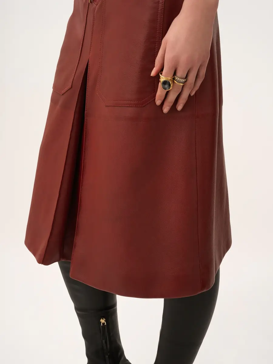 Chloé Knee-length skirt in leather | Thumbnail 7