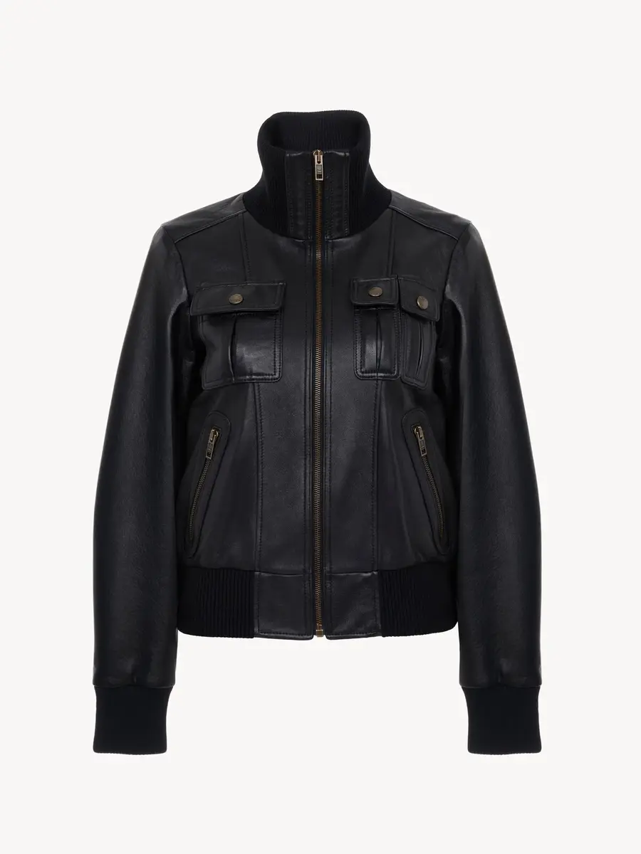 Chloé Short blouson in leather | Thumbnail 2 Chloé Short blouson in leather | Thumbnail 2