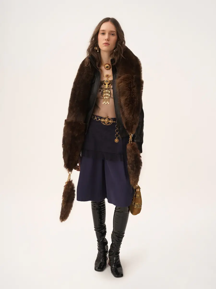 Chloé Short blouson in leather | Thumbnail 3 Chloé Short blouson in leather | Thumbnail 3