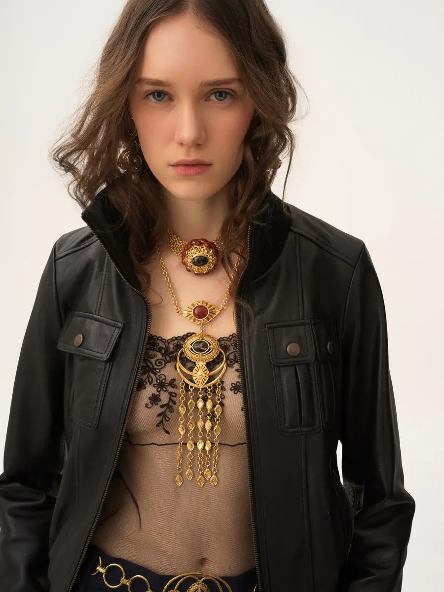 Chloé Short blouson in leather | Thumbnail 6 Chloé Short blouson in leather | Thumbnail 6