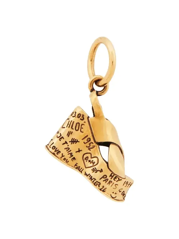 Chloé Alphabet Maxime Sandal charm in brass