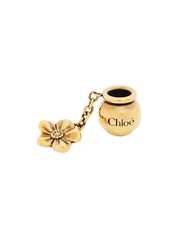 Chloé Sphere Flower Dice charm for Bracelet bag in brass