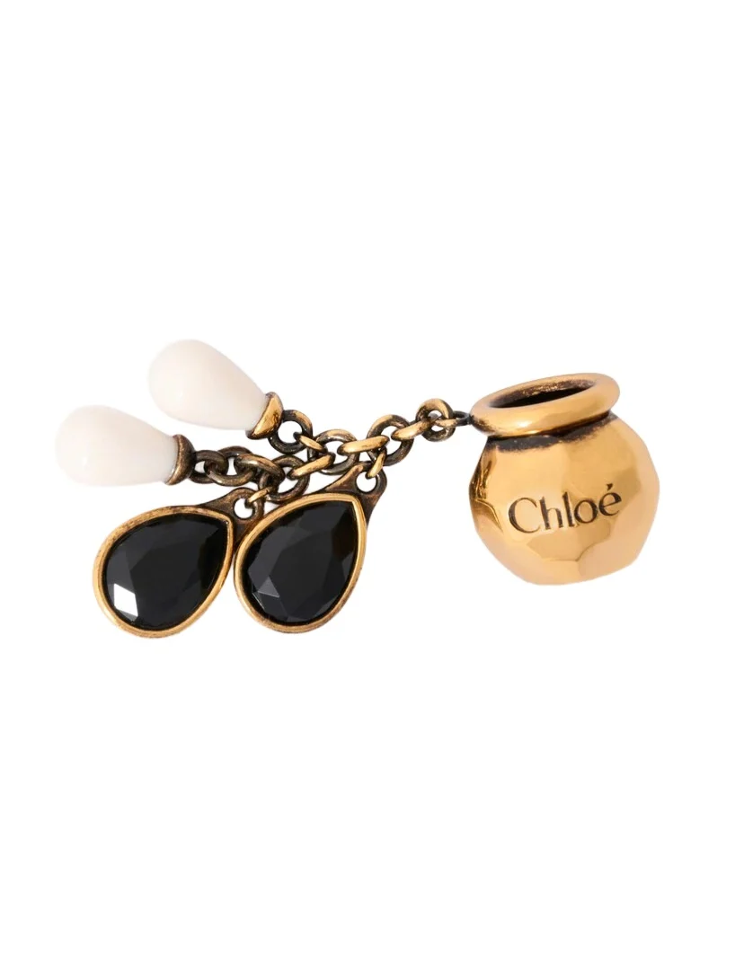 Chloé Sphere Pearl Dice charm for Bracelet bag in brass