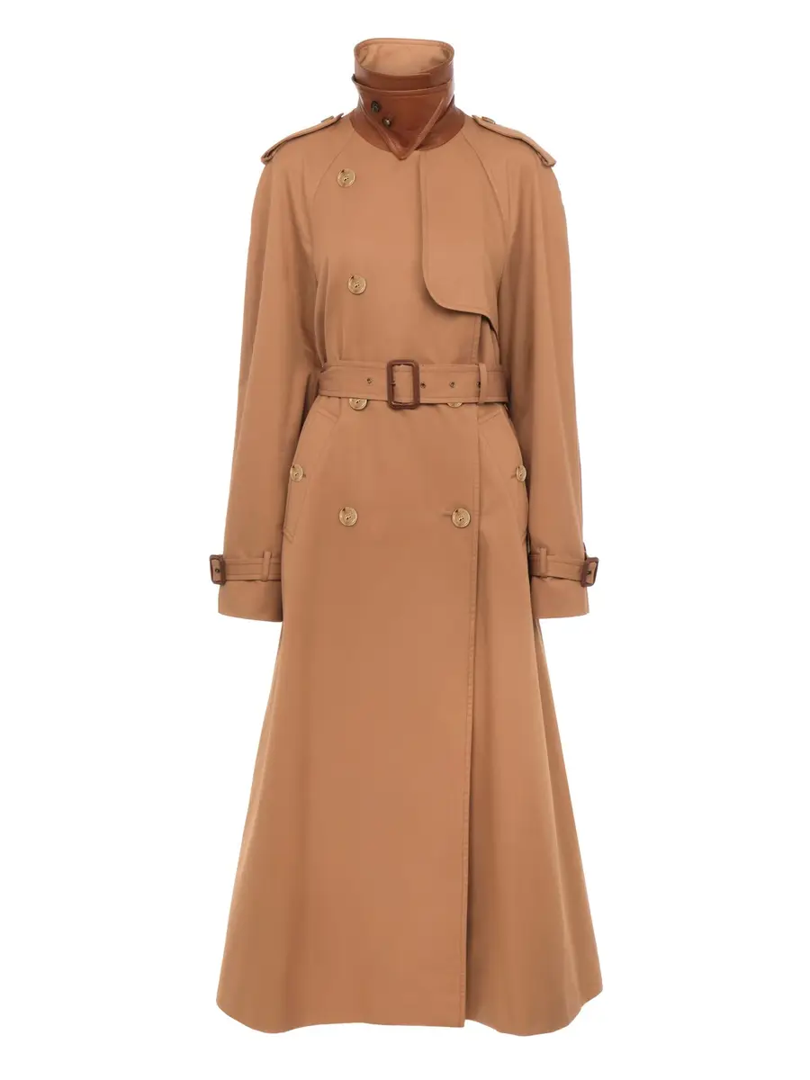 Chloé Long trench coat in cotton gabardine | Thumbnail 2 Chloé Long trench coat in cotton gabardine | Thumbnail 2
