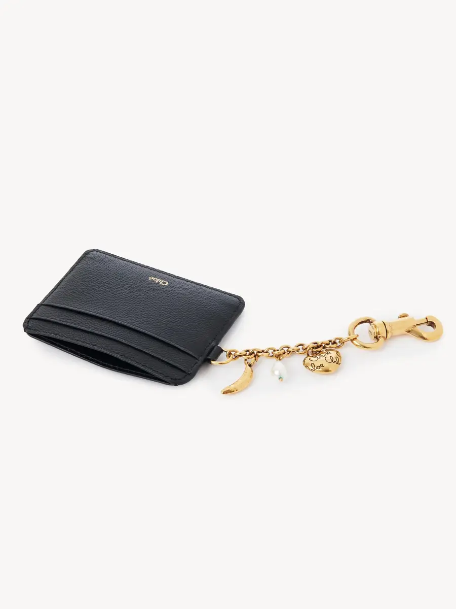 Chloé Chloé Charms card holder in grained leather | Thumbnail 5 Chloé Chloé Charms card holder in grained leather | Thumbnail 5