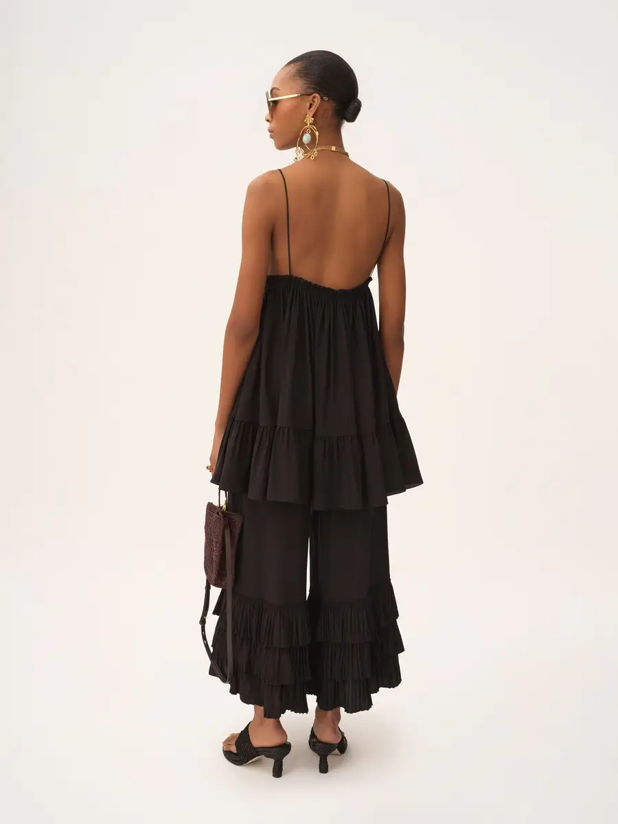 Chloé Fluid wide-leg pants in crêpe de chine | Thumbnail 5