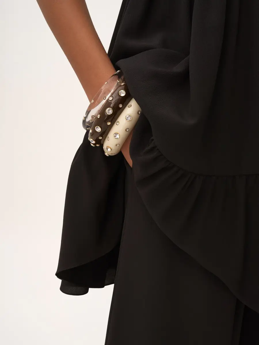 Chloé Fluid wide-leg pants in crêpe de chine | Thumbnail 6