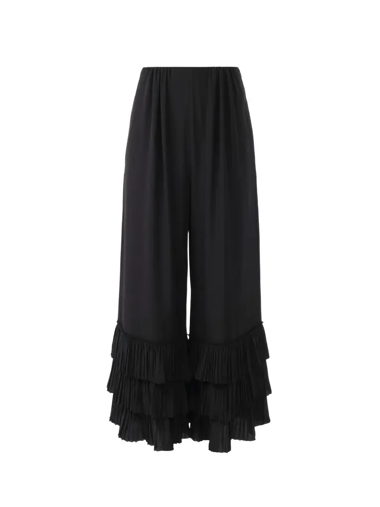 Chloé Fluid wide-leg pants in crêpe de chine | Image 1 Chloé Fluid wide-leg pants in crêpe de chine | Image 1