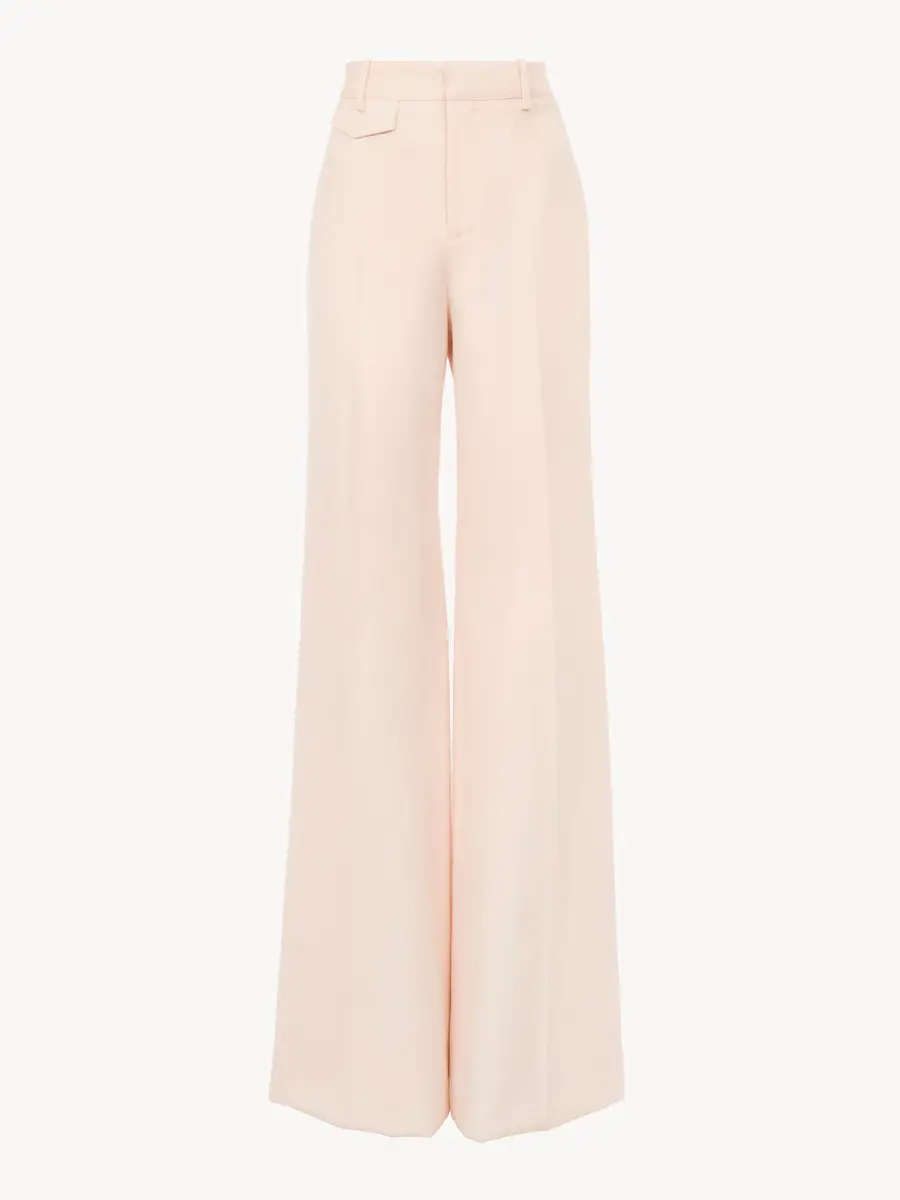 Chloé High-rise flared pants in wool gabardine | Thumbnail 2