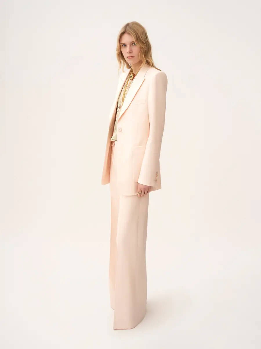 Chloé High-rise flared pants in wool gabardine | Thumbnail 3