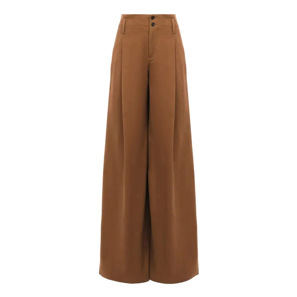 Chloé High-rise wide-leg pants in cotton canvas | Image 1 Chloé High-rise wide-leg pants in cotton canvas | Image 1