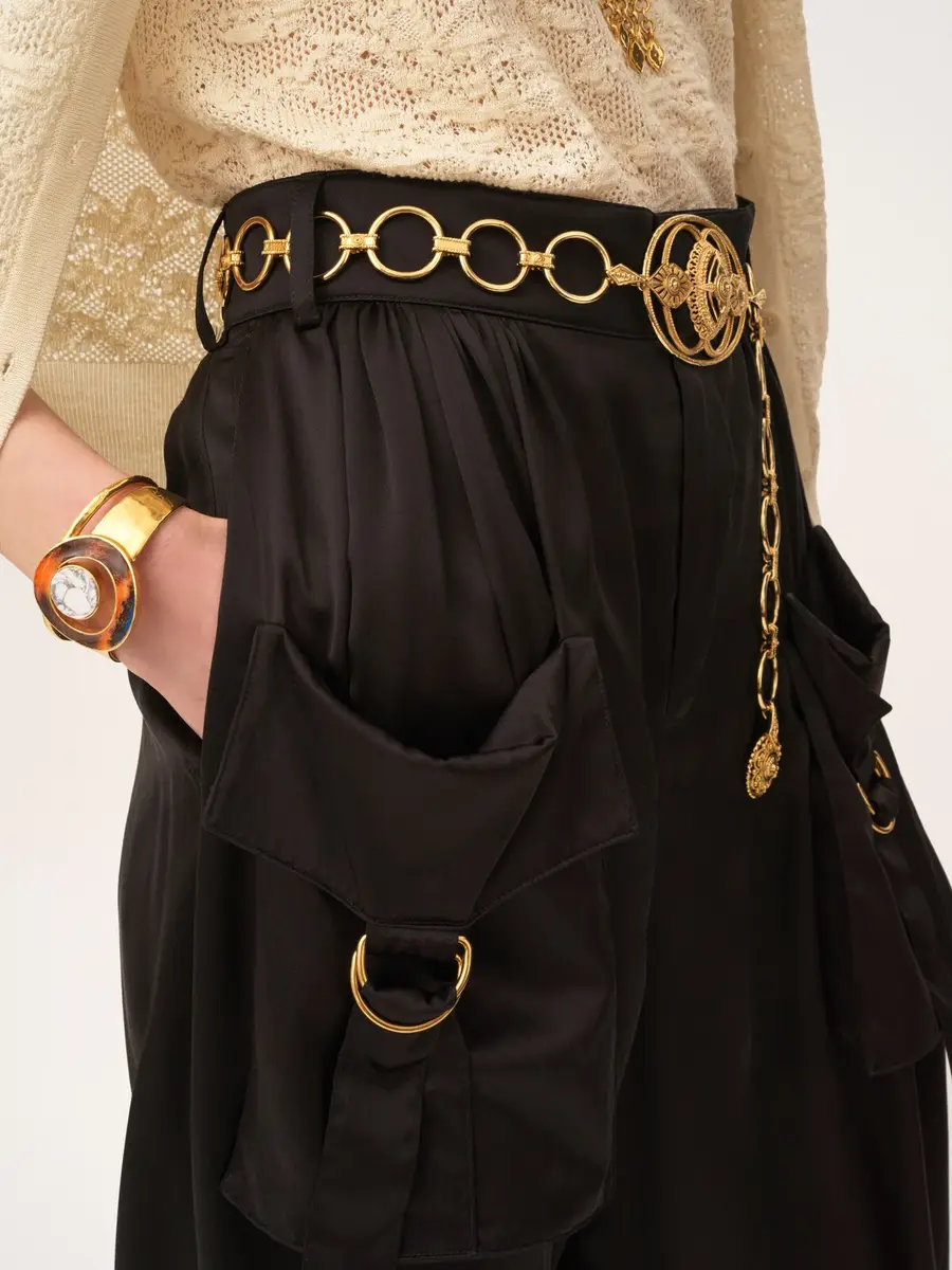 Chloé Fluid cargo pants in silk satin | Thumbnail 6 Chloé Fluid cargo pants in silk satin | Thumbnail 6