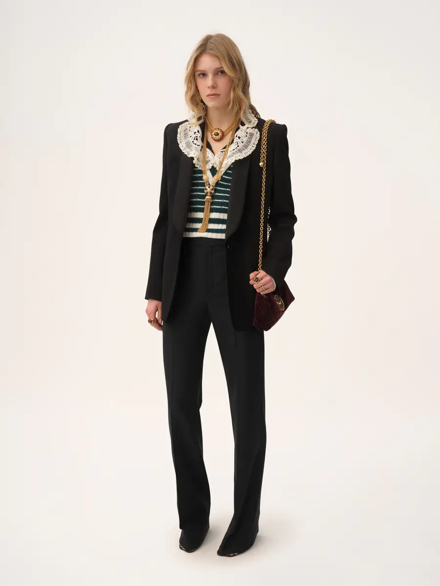 Chloé Boyish tailored pants in wool grain de poudre | Thumbnail 3 Chloé Boyish tailored pants in wool grain de poudre | Thumbnail 3