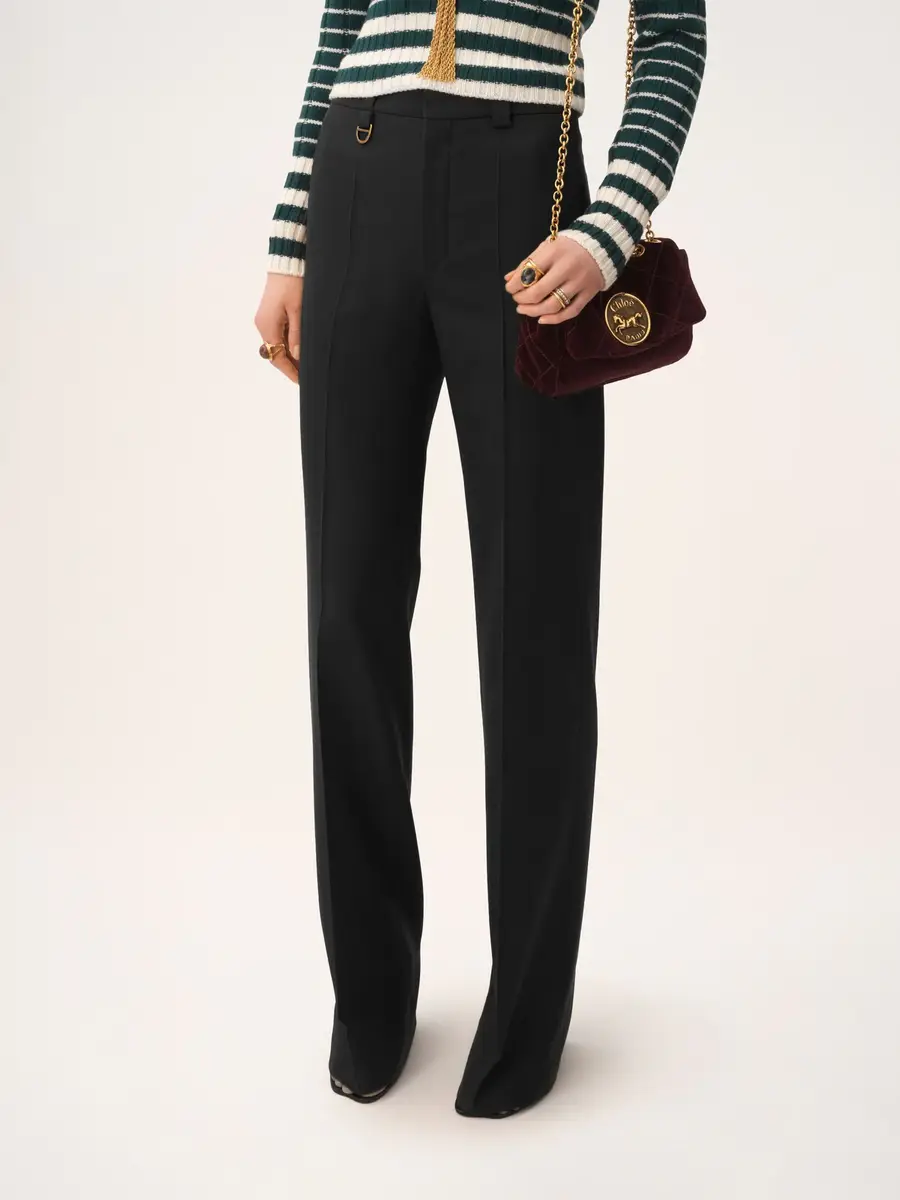 Chloé Boyish tailored pants in wool grain de poudre | Thumbnail 4 Chloé Boyish tailored pants in wool grain de poudre | Thumbnail 4