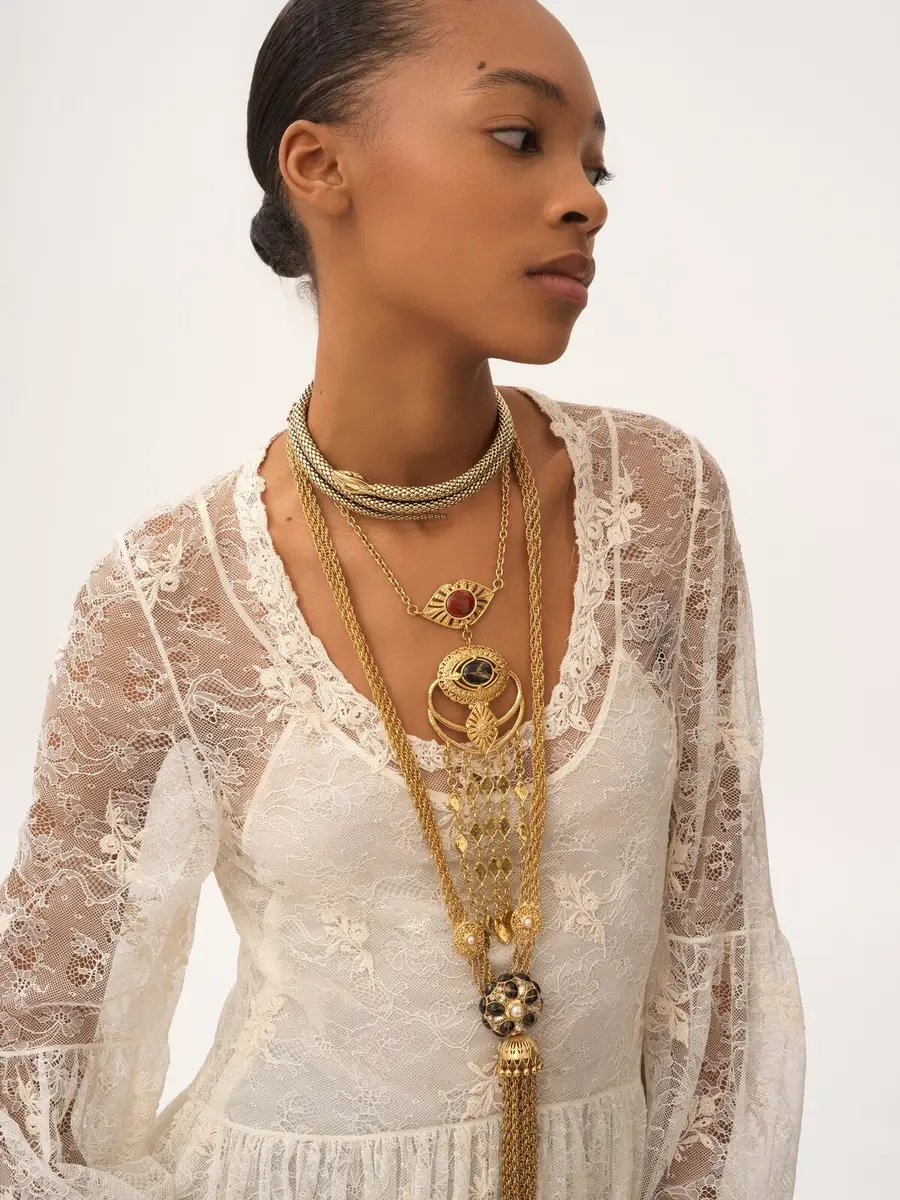 Chloé Scoop-neck mini dress in embroidered lace | Thumbnail 4 Chloé Scoop-neck mini dress in embroidered lace | Thumbnail 4