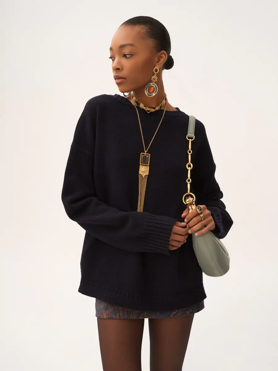 Chloé Chain Horse shoulder bag in grained leather | Thumbnail 3 Chloé Chain Horse shoulder bag in grained leather | Thumbnail 3