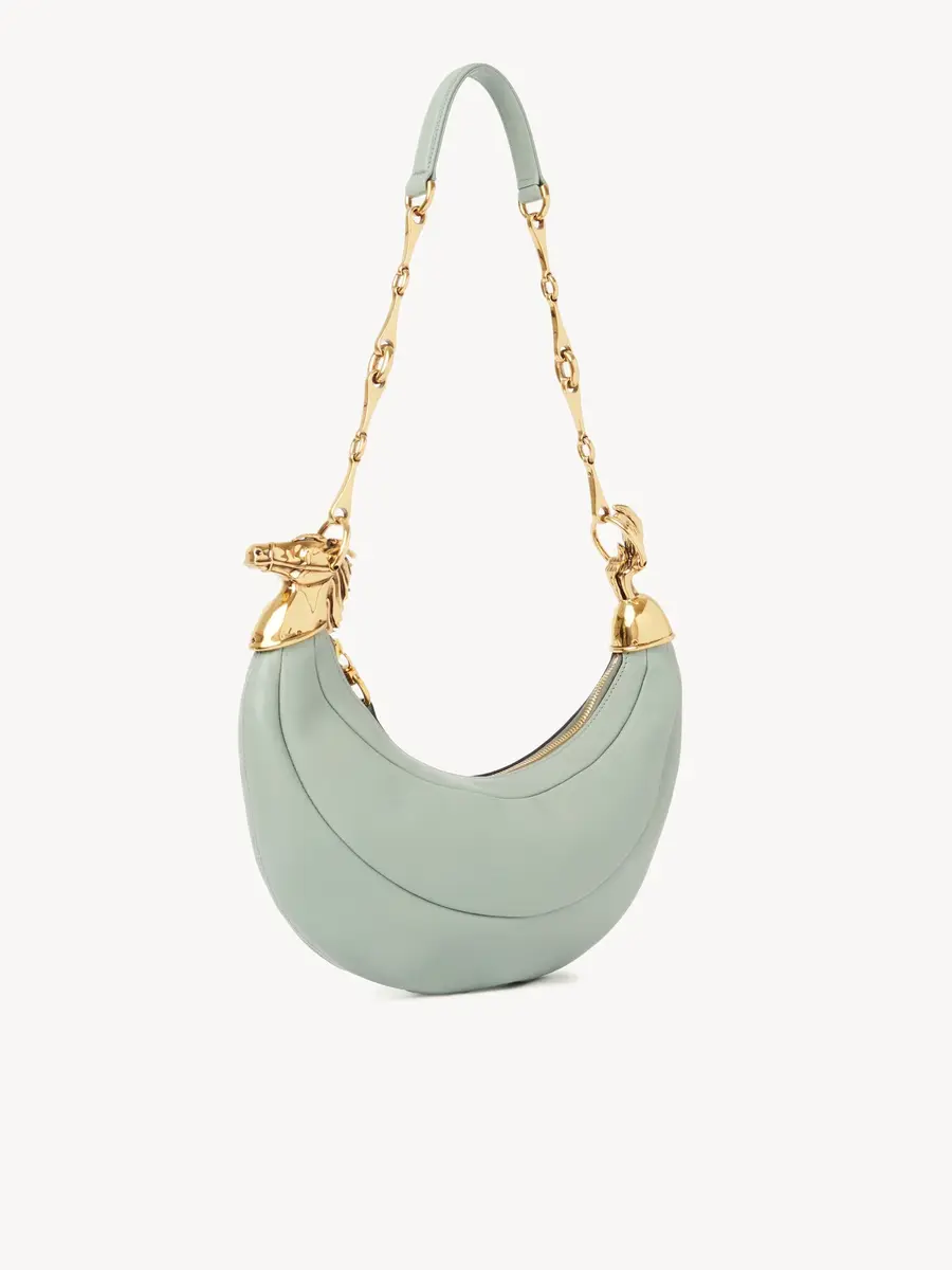 Chloé Chain Horse shoulder bag in grained leather | Thumbnail 4 Chloé Chain Horse shoulder bag in grained leather | Thumbnail 4