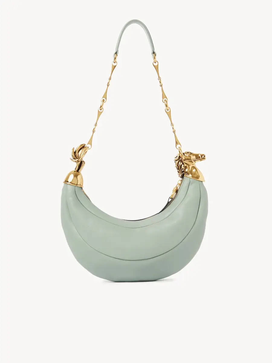 Chloé Chain Horse shoulder bag in grained leather | Thumbnail 5 Chloé Chain Horse shoulder bag in grained leather | Thumbnail 5