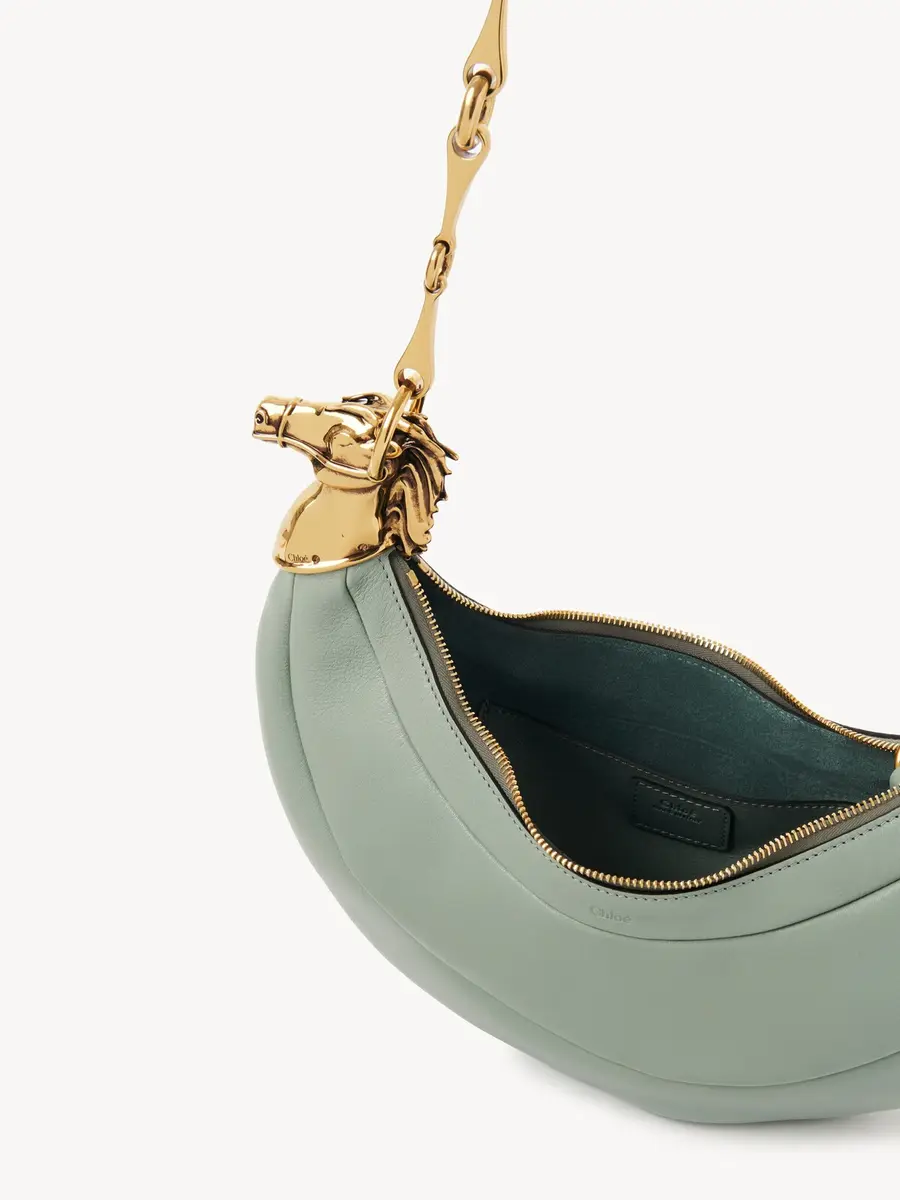 Chloé Chain Horse shoulder bag in grained leather | Thumbnail 6 Chloé Chain Horse shoulder bag in grained leather | Thumbnail 6