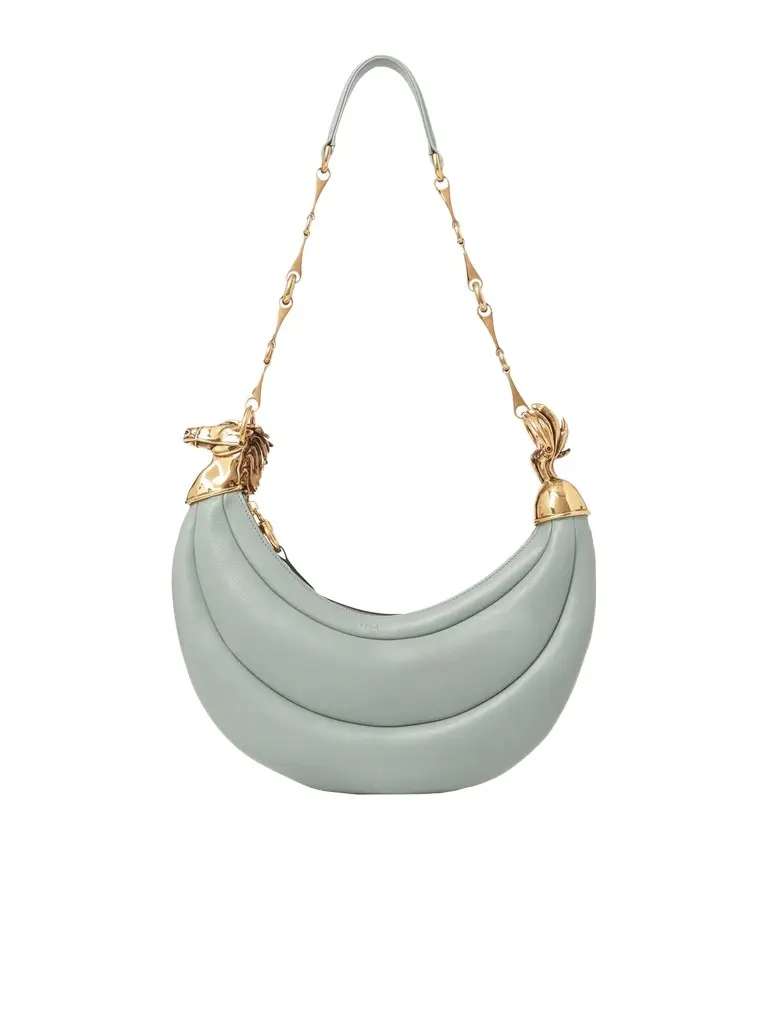 Chloé Chain Horse shoulder bag in grained leather | Image 1 Chloé Chain Horse shoulder bag in grained leather | Image 1