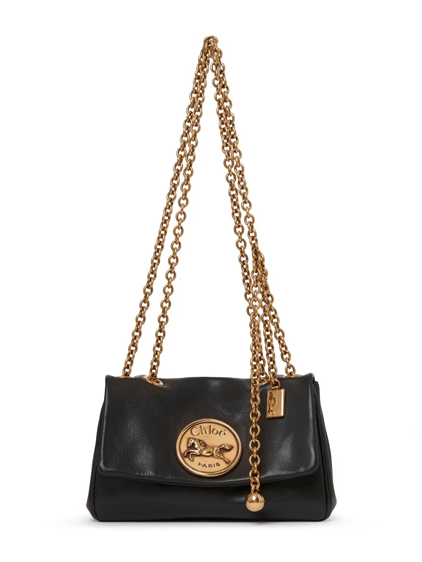 Small Chloé Heritage shoulder bag in grained leather Small Chloé Heritage shoulder bag in grained leather