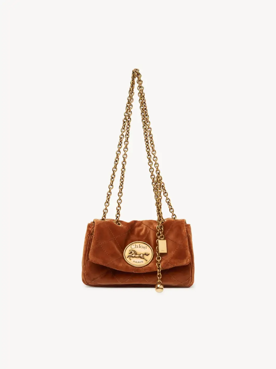 Chloé Small Chloé Heritage shoulder bag in velvet | Thumbnail 2 Chloé Small Chloé Heritage shoulder bag in velvet | Thumbnail 2