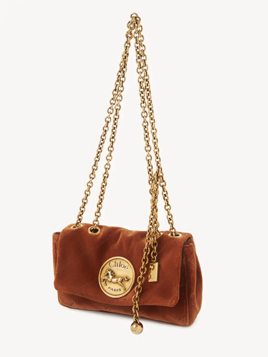 Chloé Small Chloé Heritage shoulder bag in velvet | Thumbnail 4 Chloé Small Chloé Heritage shoulder bag in velvet | Thumbnail 4