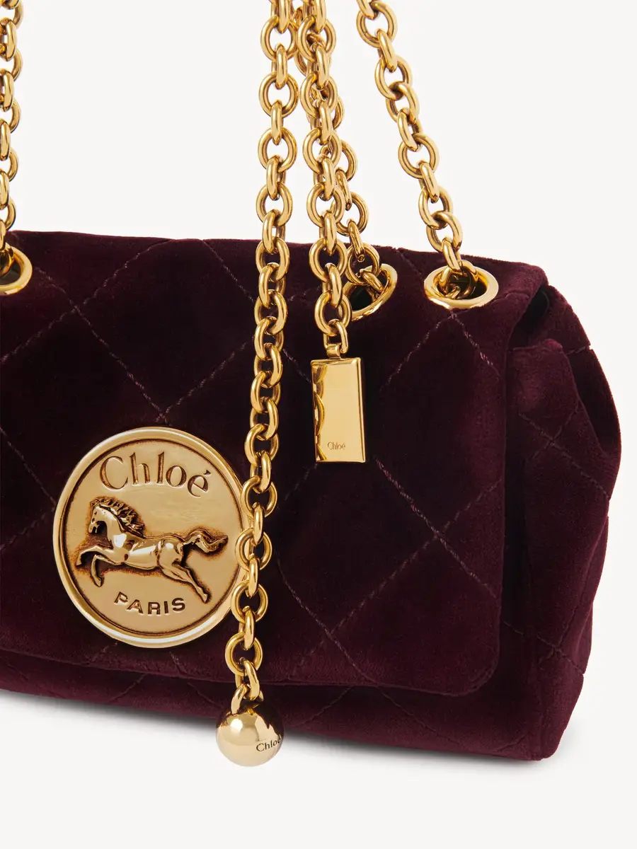 Chloé Small Chloé Heritage shoulder bag in velvet | Thumbnail 7 Chloé Small Chloé Heritage shoulder bag in velvet | Thumbnail 7