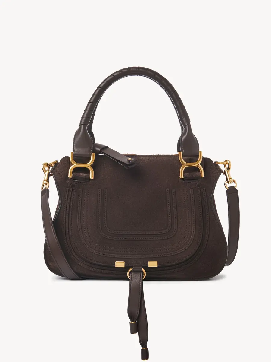 Chloé Small Marcie bag in suede leather | Thumbnail 2 Chloé Small Marcie bag in suede leather | Thumbnail 2