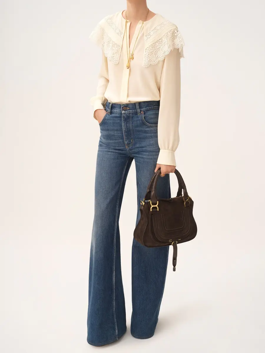 Chloé Small Marcie bag in suede leather | Thumbnail 9 Chloé Small Marcie bag in suede leather | Thumbnail 9