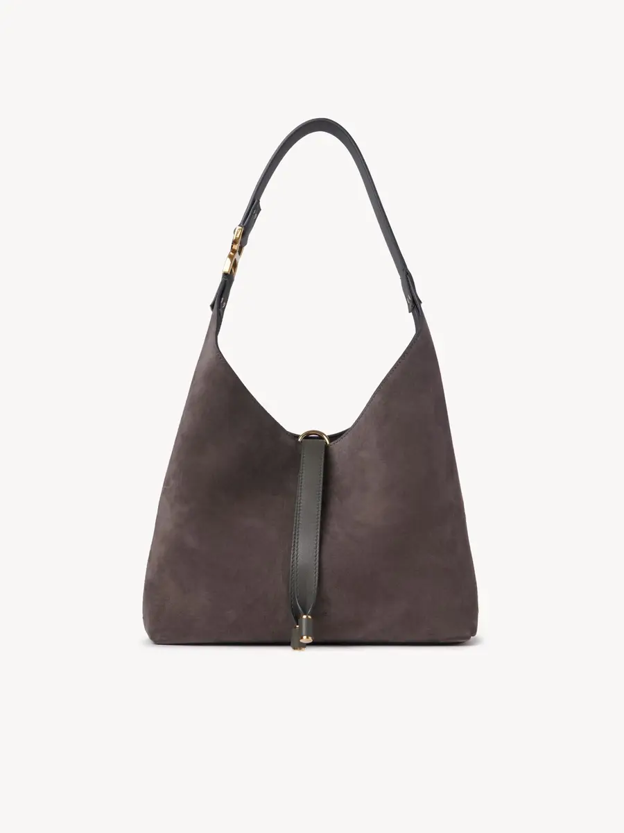 Chloé Small Marcie hobo bag in suede leather | Thumbnail 2 Chloé Small Marcie hobo bag in suede leather | Thumbnail 2