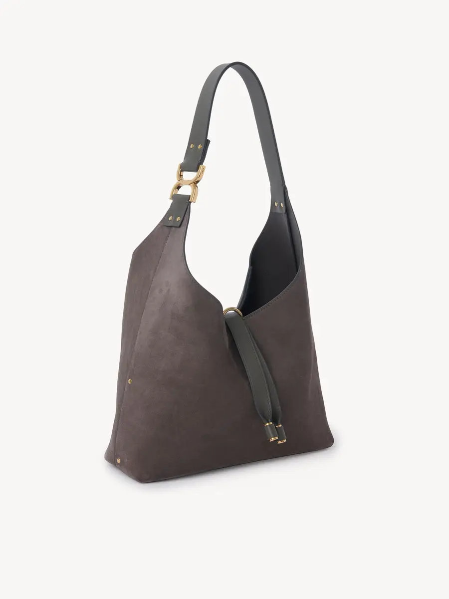Chloé Small Marcie hobo bag in suede leather | Thumbnail 4 Chloé Small Marcie hobo bag in suede leather | Thumbnail 4