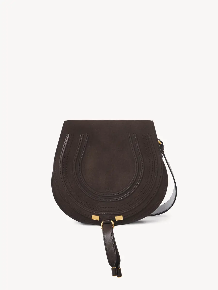 Chloé Marcie saddle bag in suede leather | Thumbnail 2