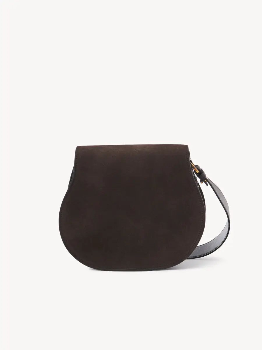 Chloé Marcie saddle bag in suede leather | Thumbnail 5