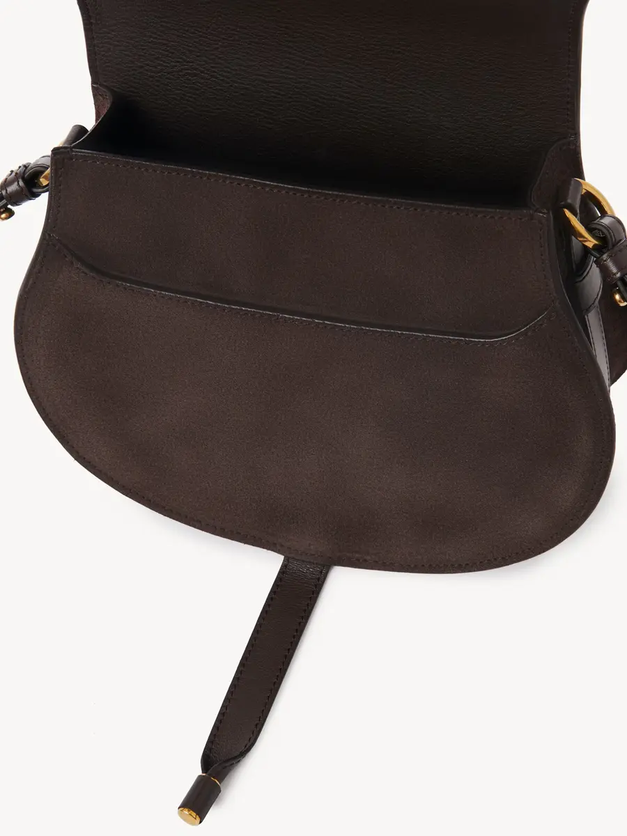 Chloé Marcie saddle bag in suede leather | Thumbnail 6