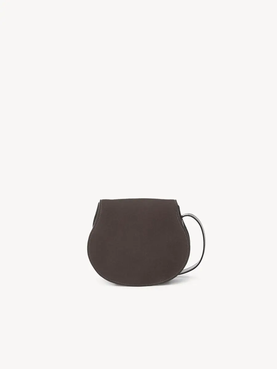 Chloé Small Marcie saddle bag in suede leather | Thumbnail 4