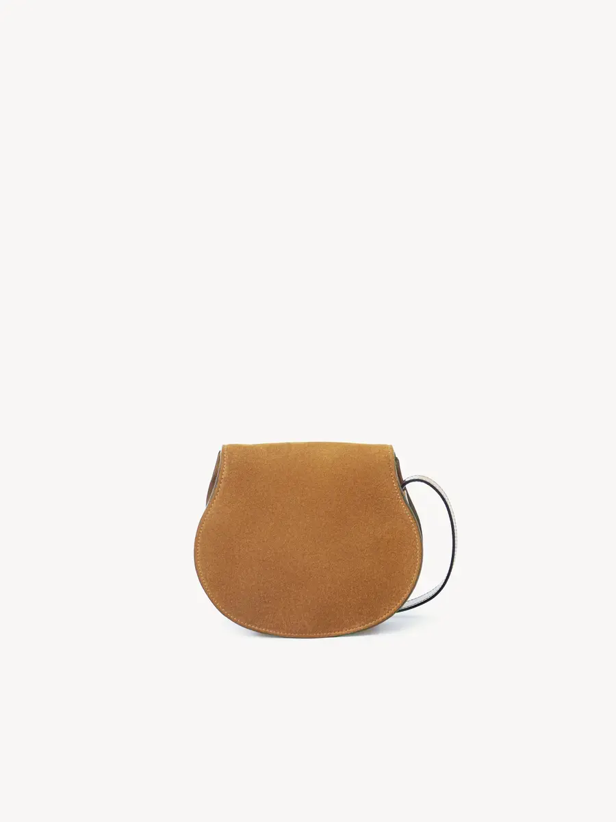Chloé Small Marcie saddle bag in suede leather | Thumbnail 5