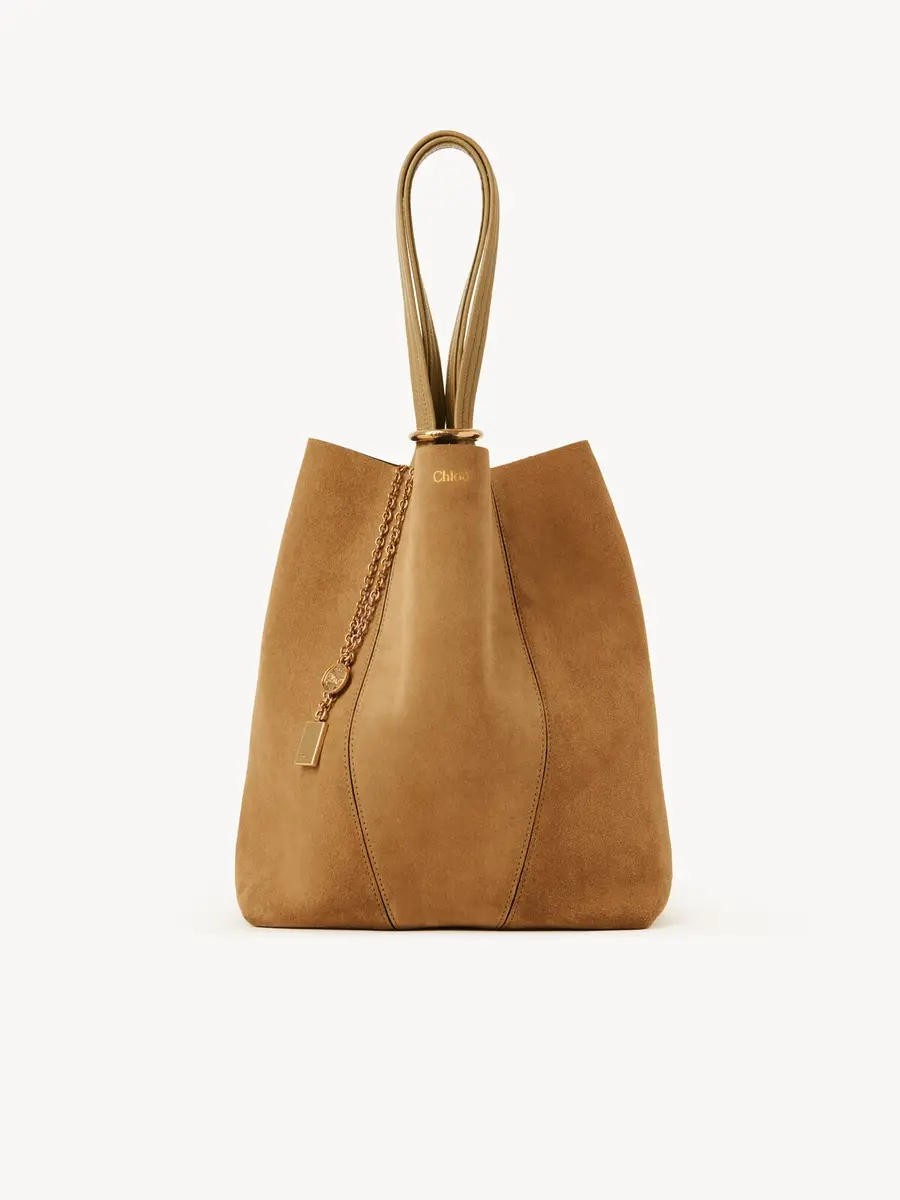 Chloé Chloé Spin tote bag in suede leather | Thumbnail 2